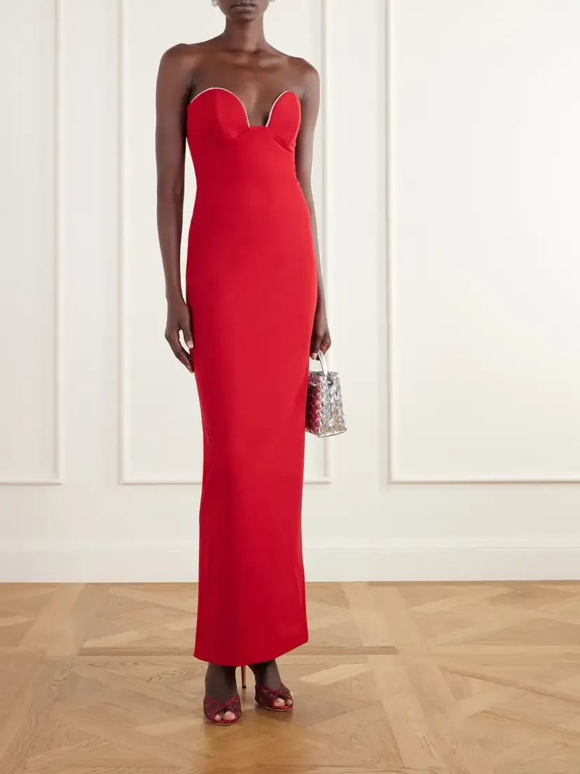 Solace London Sommer Embellished Strapless Stretch-crepe Gown | Thumbnail 2