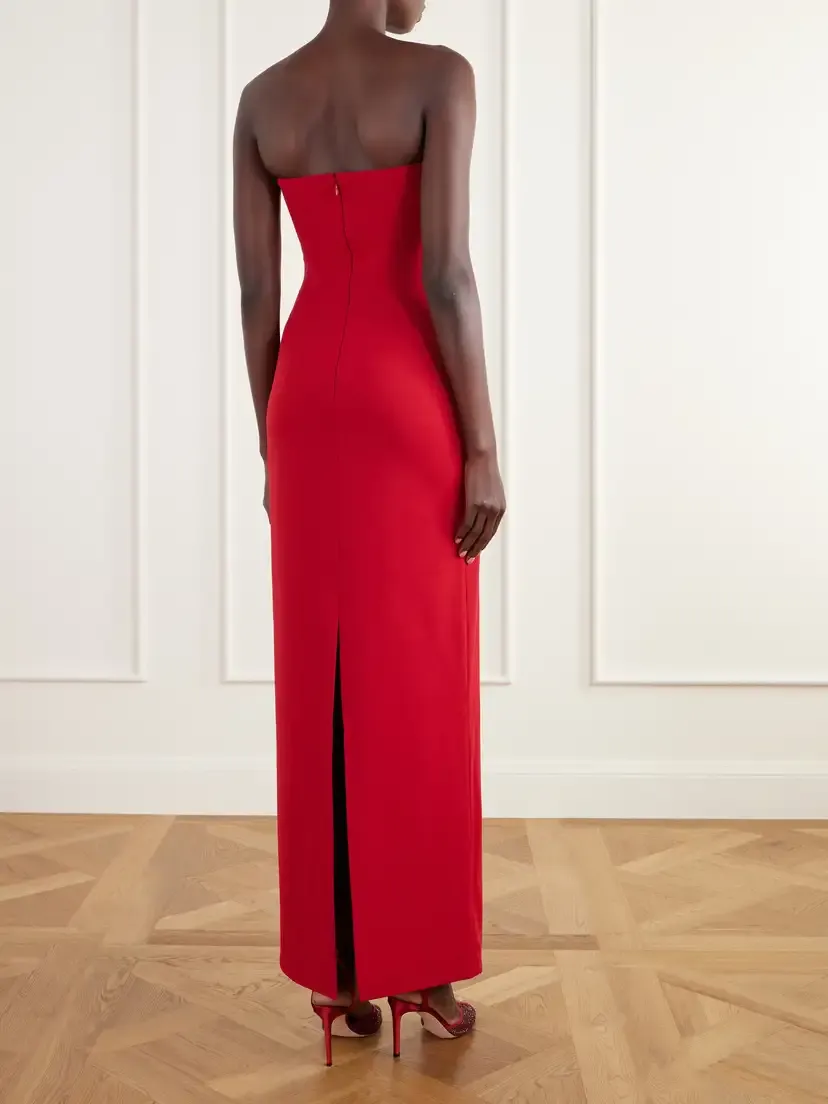 Solace London Sommer Embellished Strapless Stretch-crepe Gown | Thumbnail 3