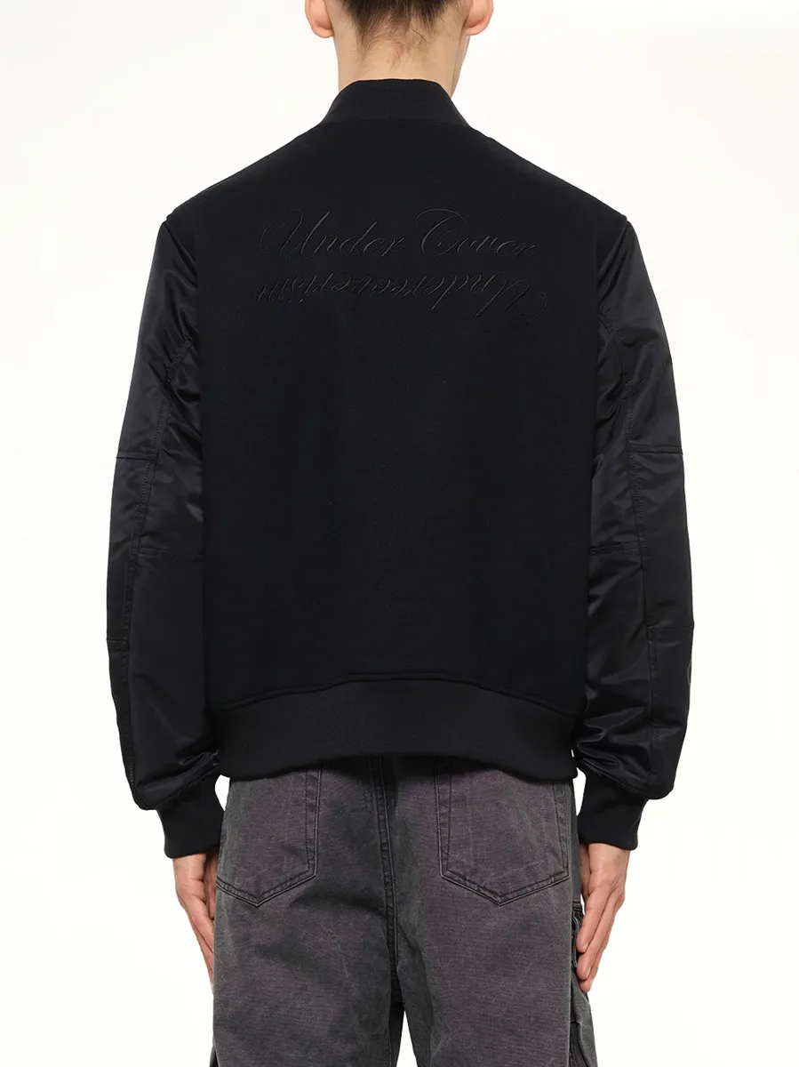 Undercover Heart Embroidery Varsity Jacket | Thumbnail 5 Undercover Heart Embroidery Varsity Jacket | Thumbnail 5