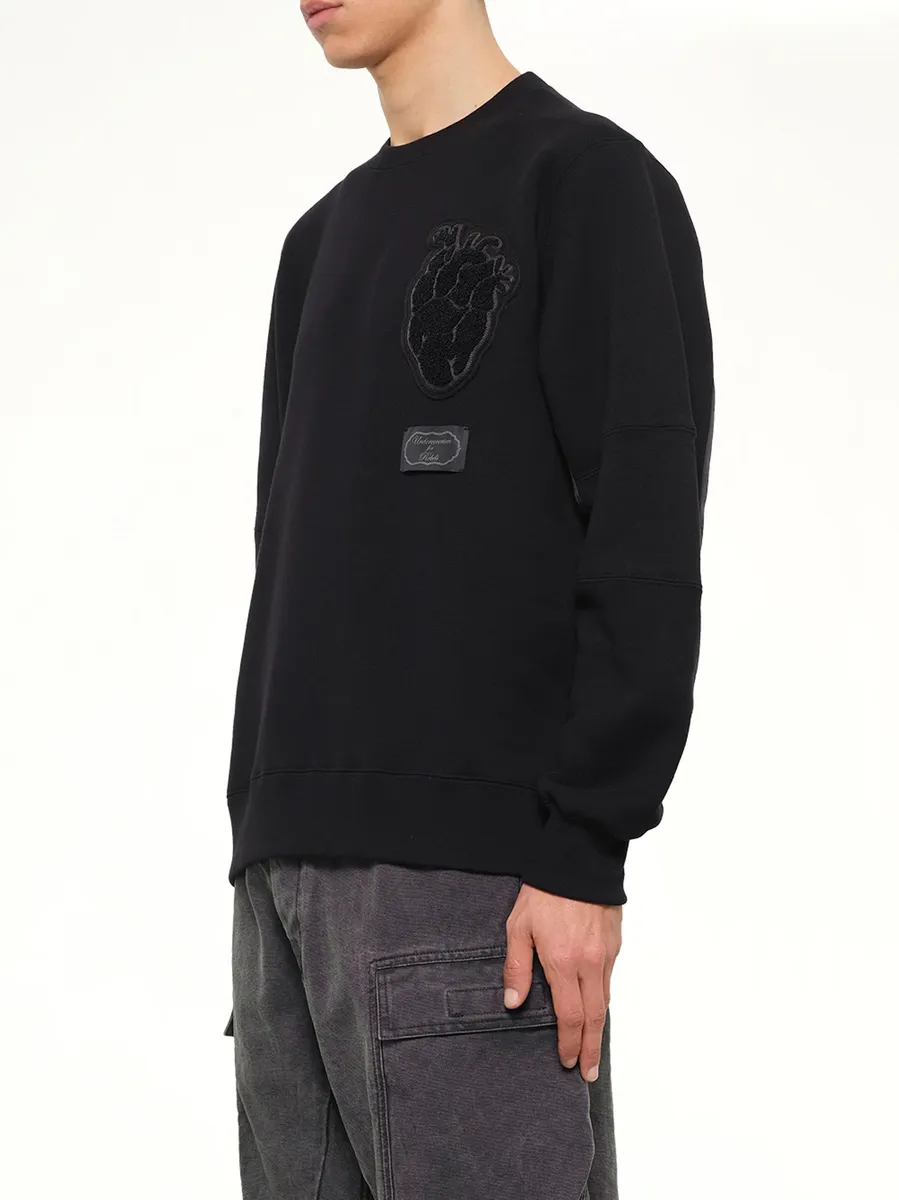 Undercover Heart Embroidery Sweatshirt | Thumbnail 3 Undercover Heart Embroidery Sweatshirt | Thumbnail 3