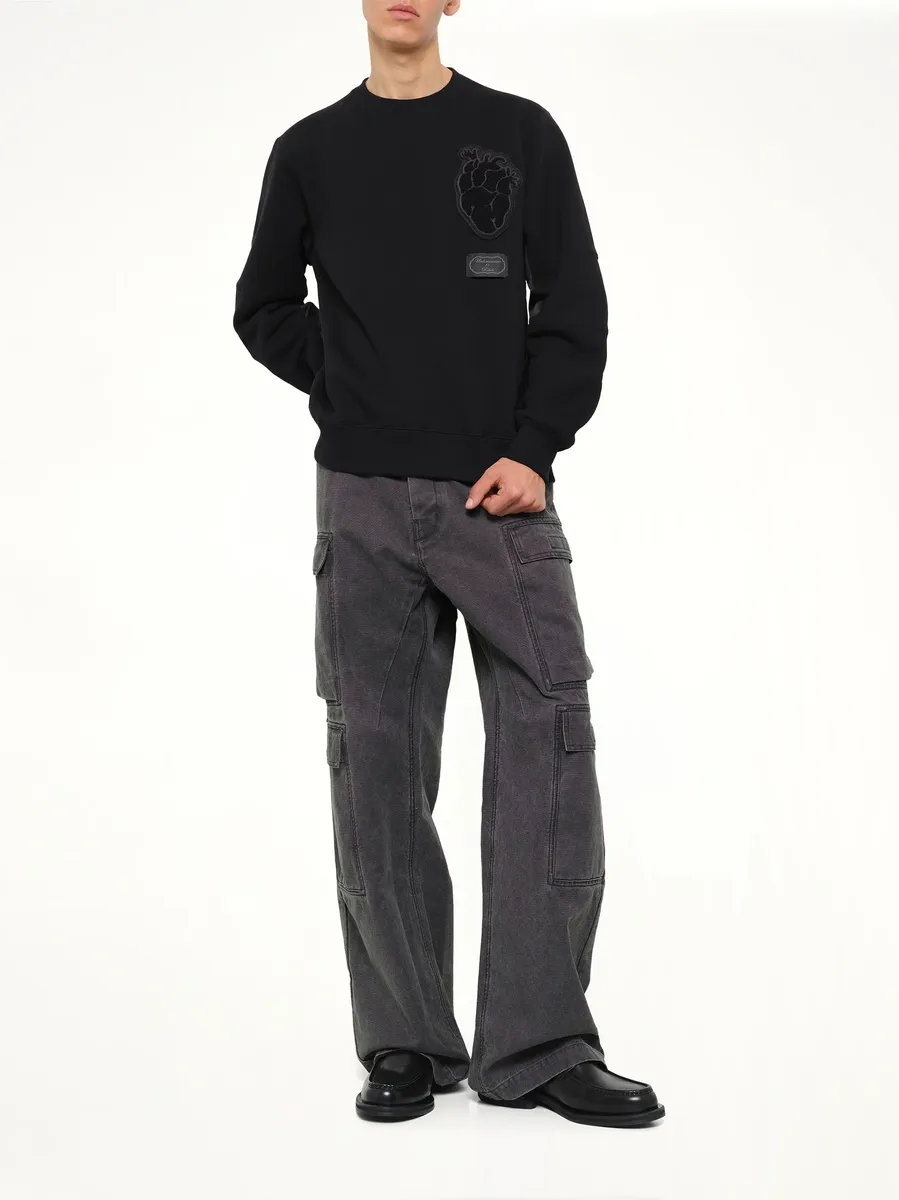 Undercover Heart Embroidery Sweatshirt | Thumbnail 4 Undercover Heart Embroidery Sweatshirt | Thumbnail 4