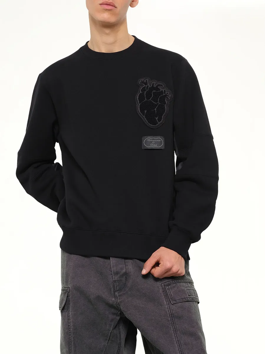 Undercover Heart Embroidery Sweatshirt | Thumbnail 6 Undercover Heart Embroidery Sweatshirt | Thumbnail 6