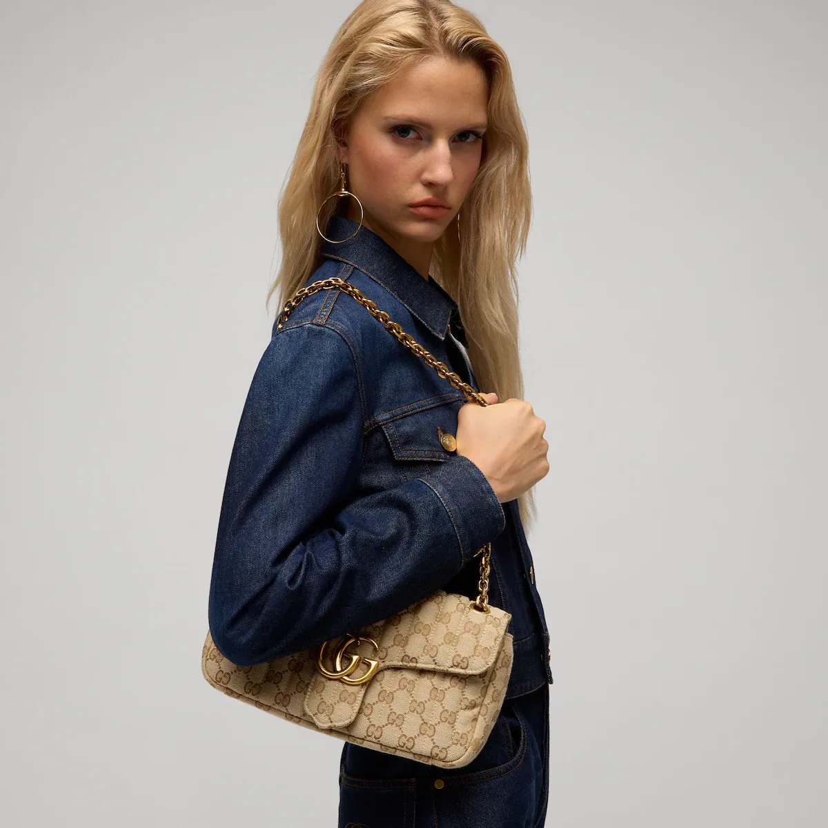 Gucci Jetset GG Marmont Medium Shoulder Bag | Thumbnail 2 Gucci Jetset GG Marmont Medium Shoulder Bag | Thumbnail 2
