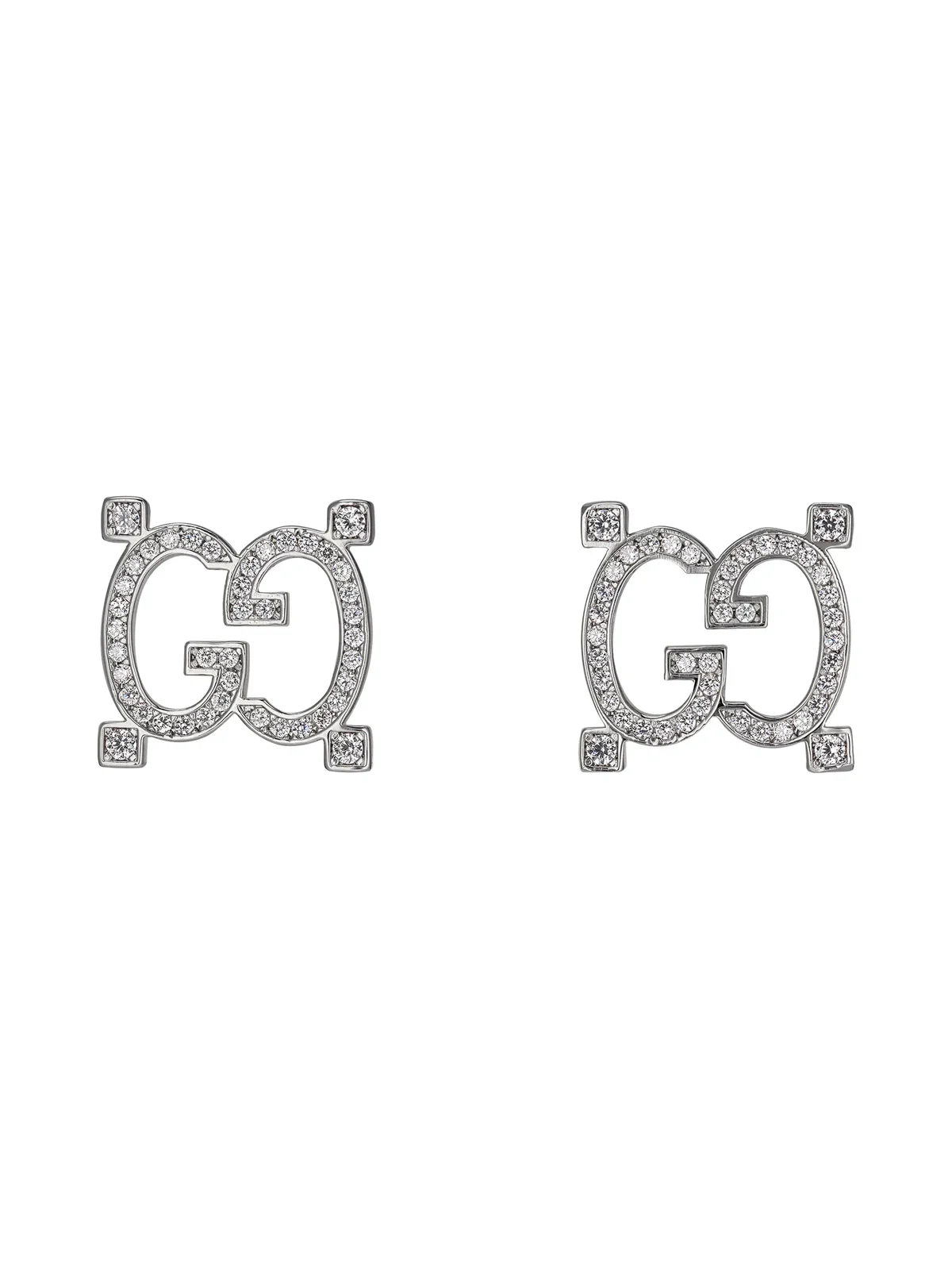 Gucci Stud Earrings With Crystal GG