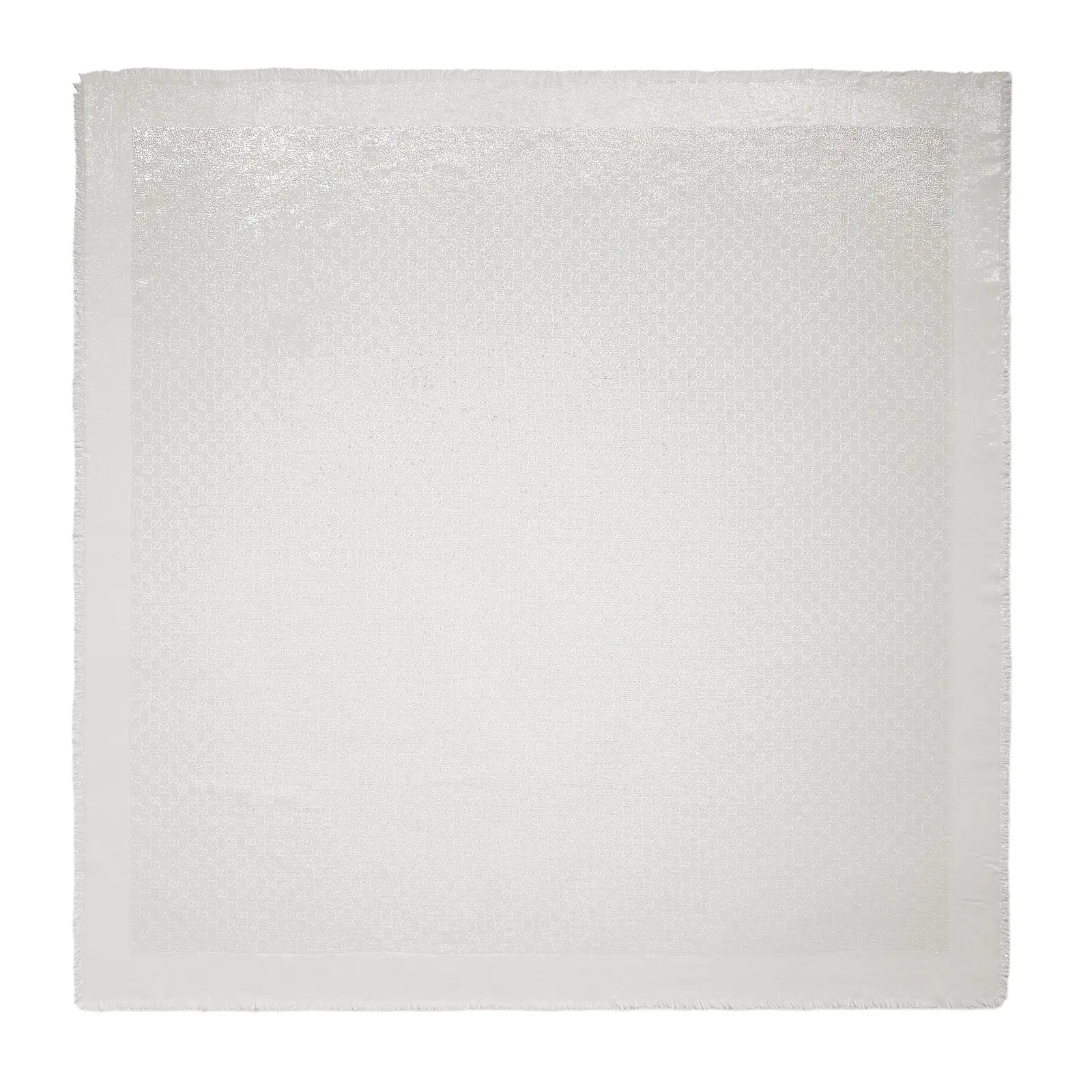 Gucci GG Wool Silk Lamé Jacquard Shawl