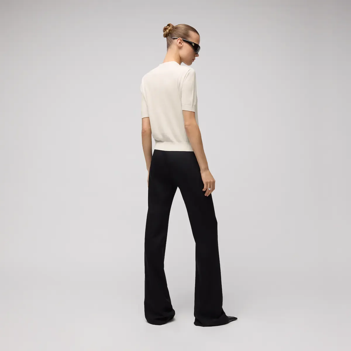Gucci Fine Wool Top With Horsebit | Thumbnail 3
