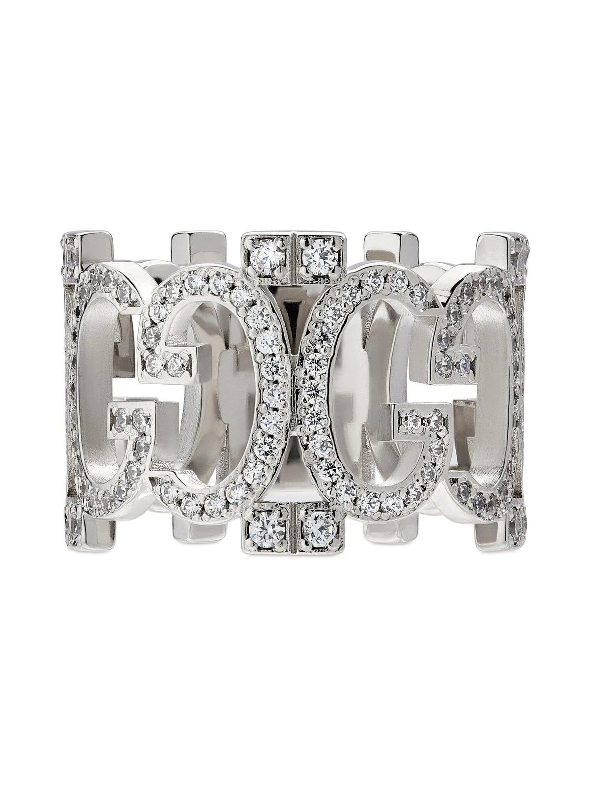 Gucci Ring With Crystal GG