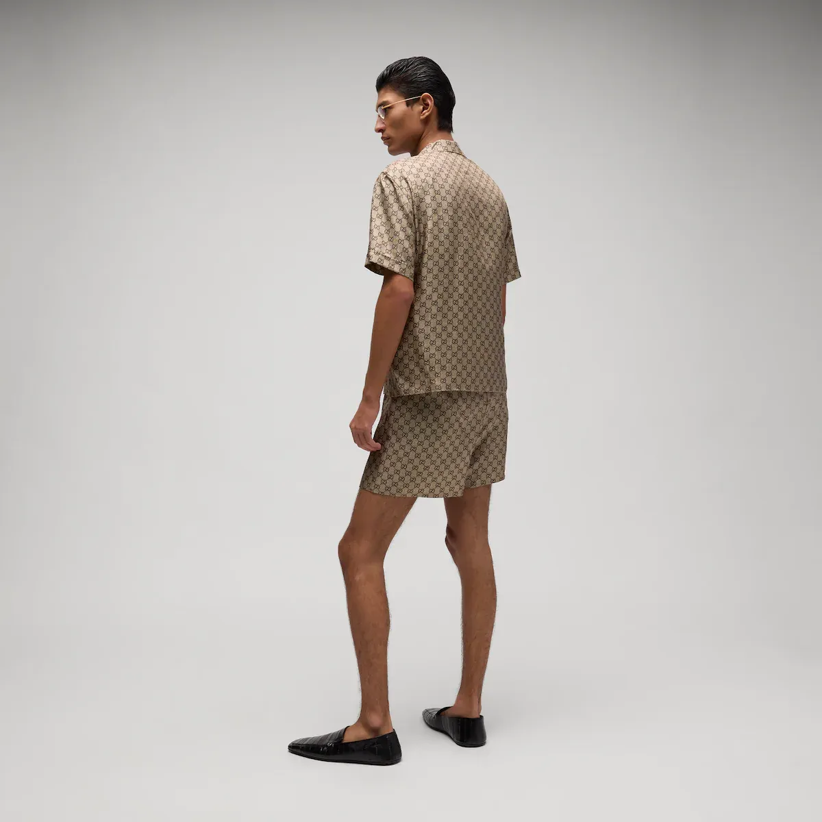 Gucci Printed Silk Twill Shorts | Thumbnail 3 Gucci Printed Silk Twill Shorts | Thumbnail 3