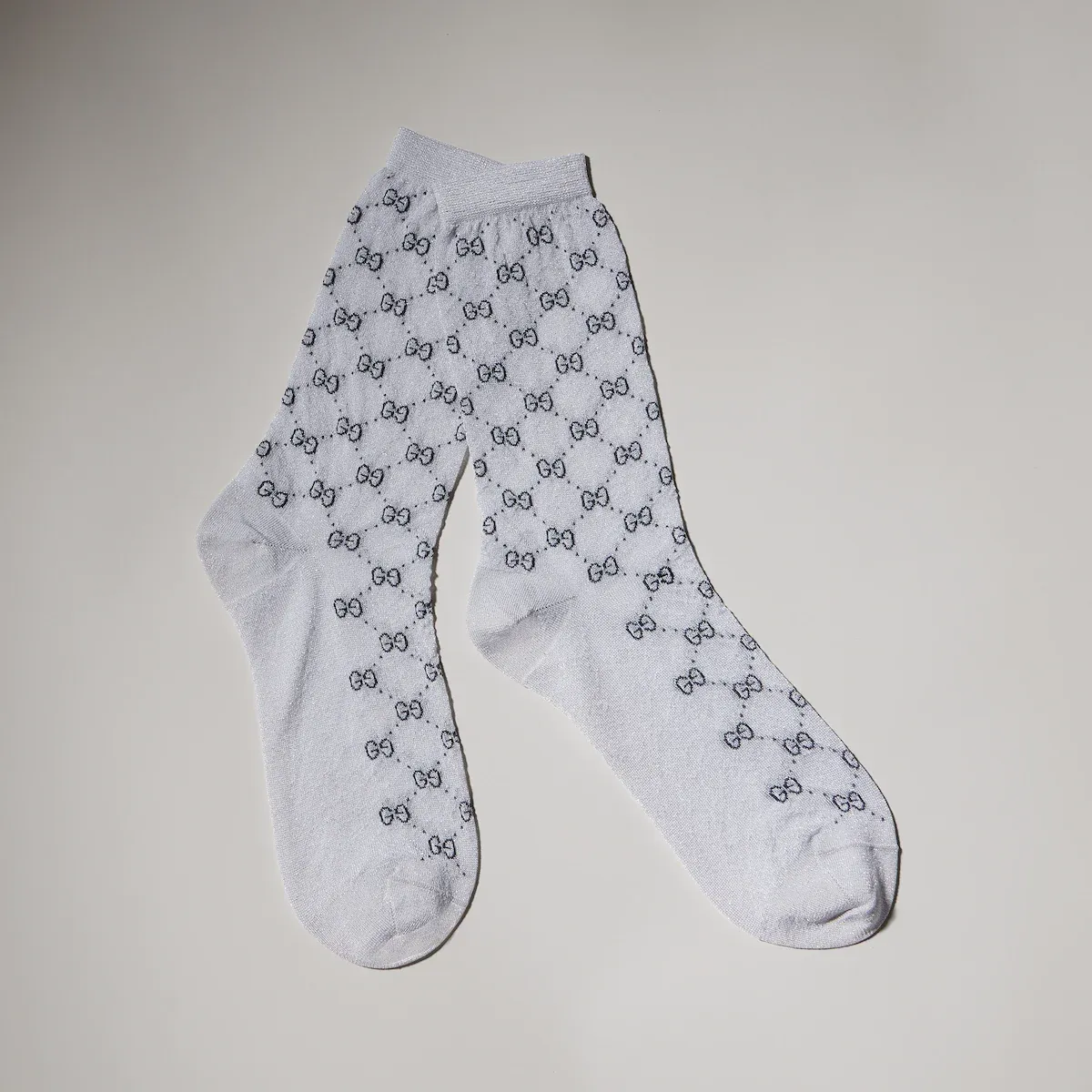 Gucci GG Viscose Lamé Socks | Thumbnail 2 Gucci GG Viscose Lamé Socks | Thumbnail 2