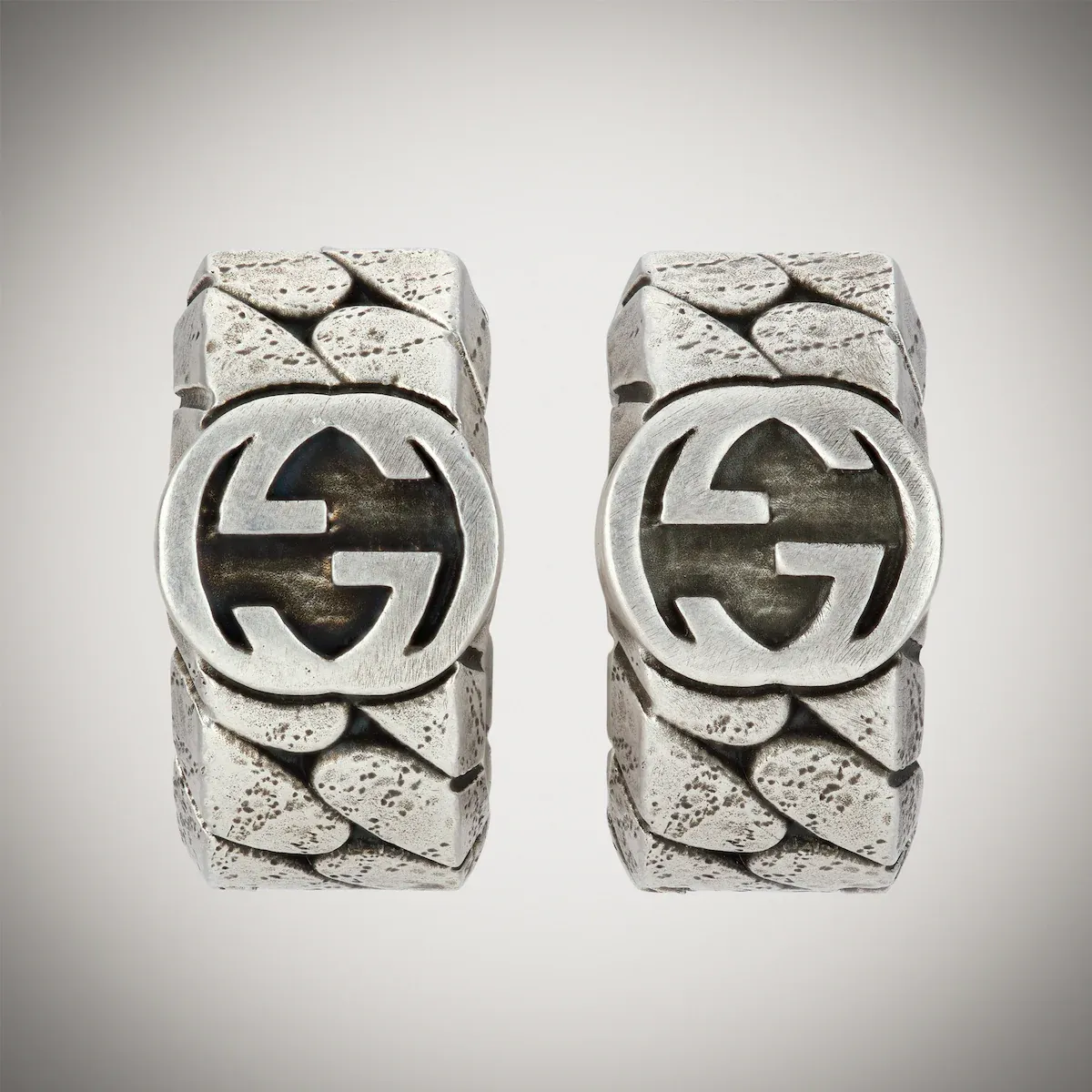 Gucci Interlocking Hoop Earrings | Thumbnail 2 Gucci Interlocking Hoop Earrings | Thumbnail 2