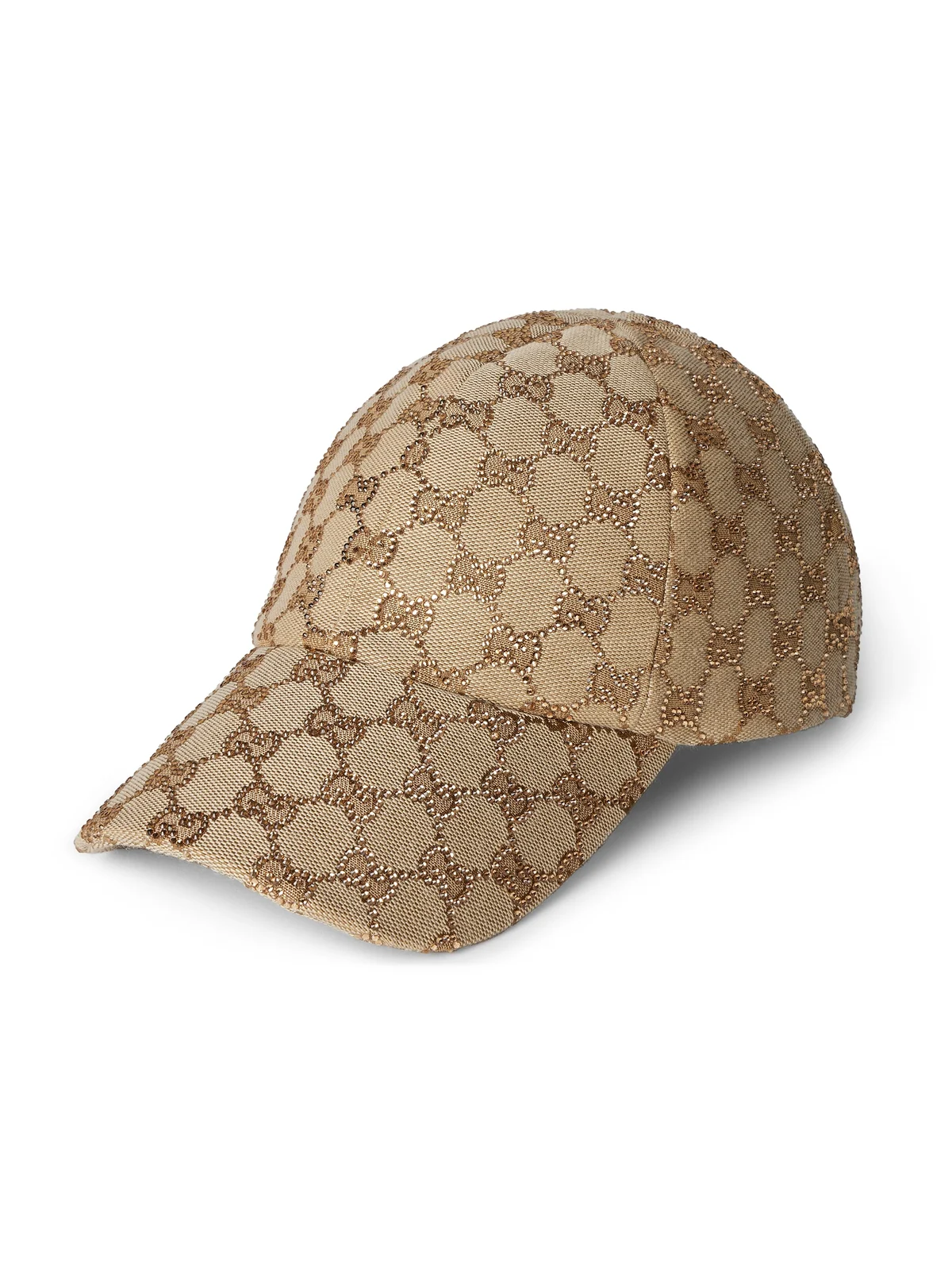 Gucci GG Canvas Baseball Hat With Crystals