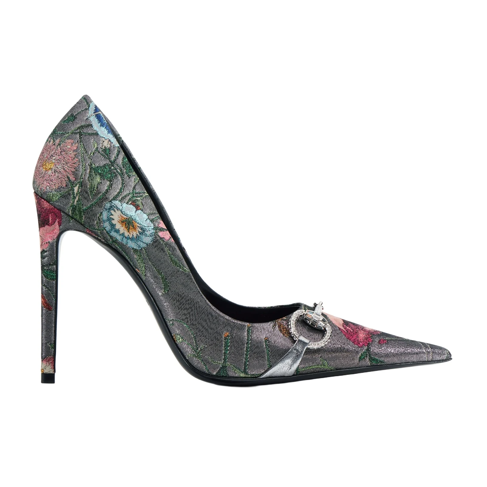 Gucci Donna Pump With Crystal Horsebit