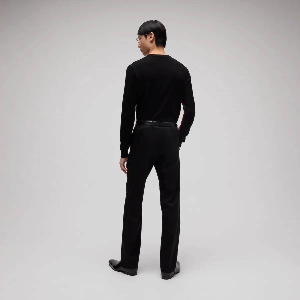 Gucci Cashmere Knit Sweater With Web | Thumbnail 3