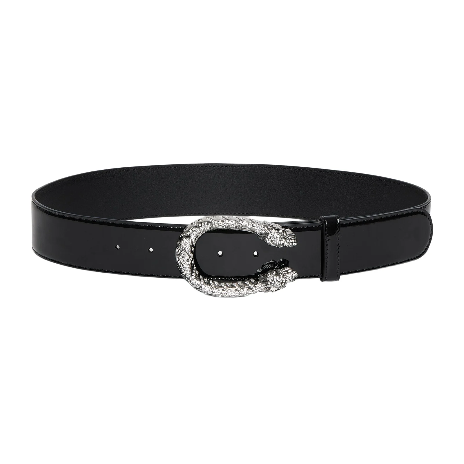Gucci Wide Belt With Crystal Dionysus Buckle