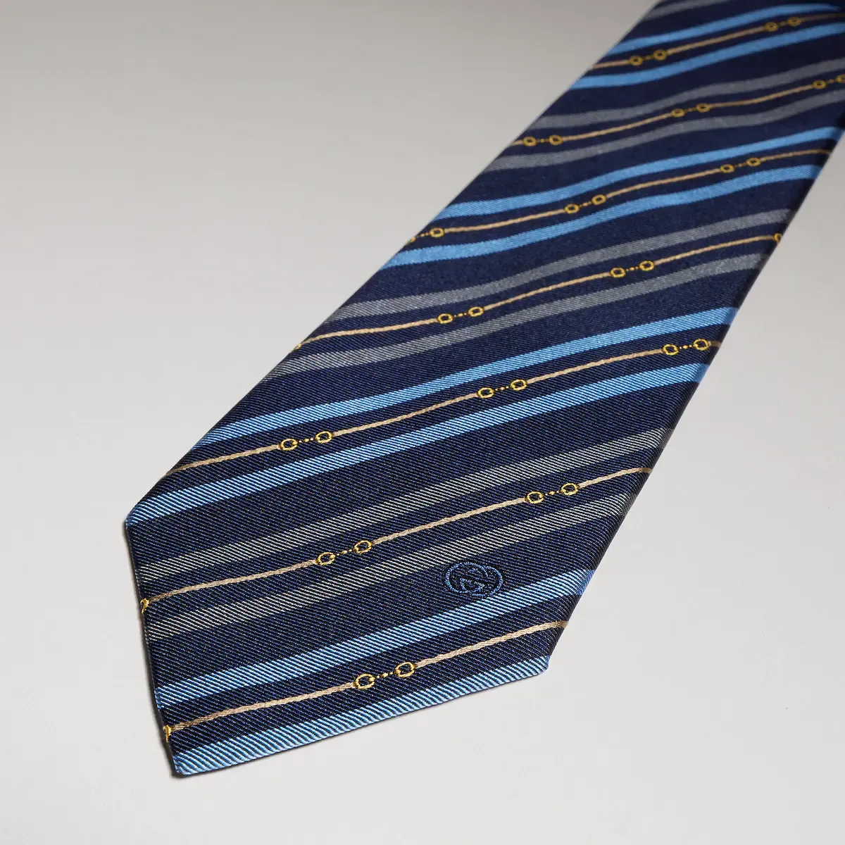 Gucci Horsebit Interlocking G Silk Tie | Thumbnail 2 Gucci Horsebit Interlocking G Silk Tie | Thumbnail 2