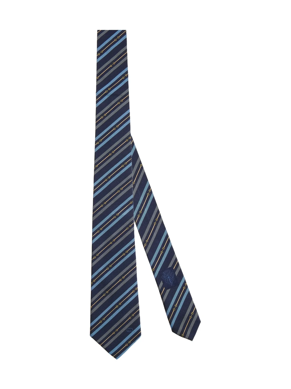 Gucci Horsebit Interlocking G Silk Tie
