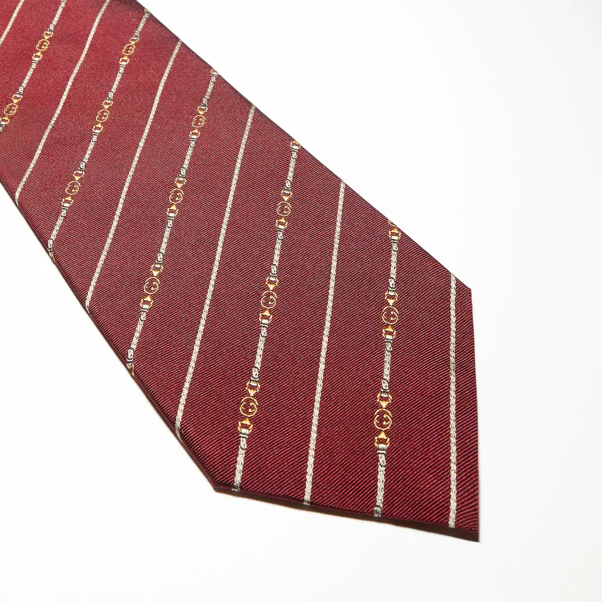 Gucci Interlocking G Belt Silk Tie | Thumbnail 3