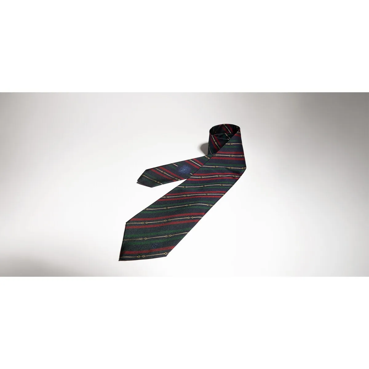 Gucci Horsebit Interlocking G Silk Tie | Thumbnail 3