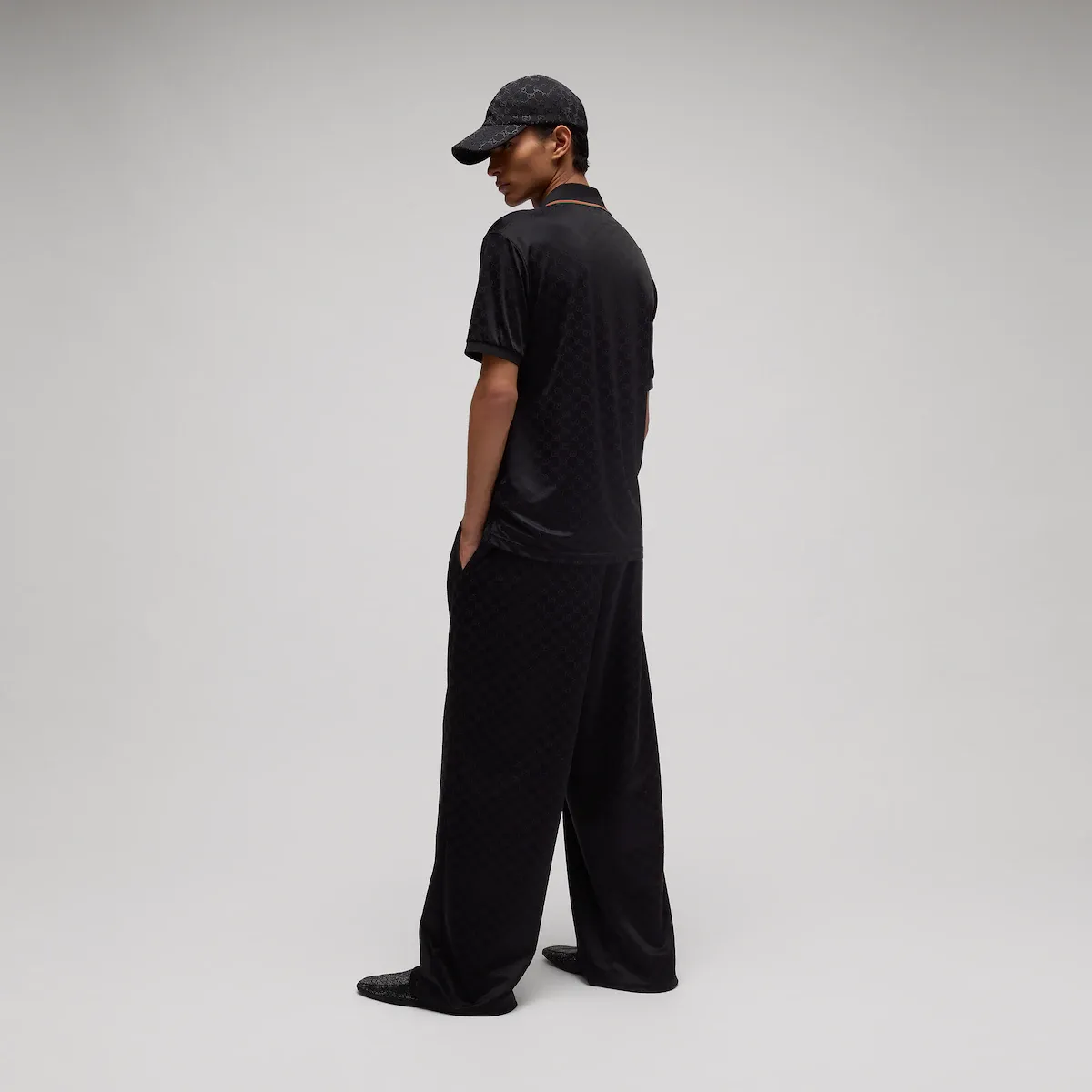 Gucci GG Stretch Nylon Jacquard Polo Shirt | Thumbnail 3 Gucci GG Stretch Nylon Jacquard Polo Shirt | Thumbnail 3