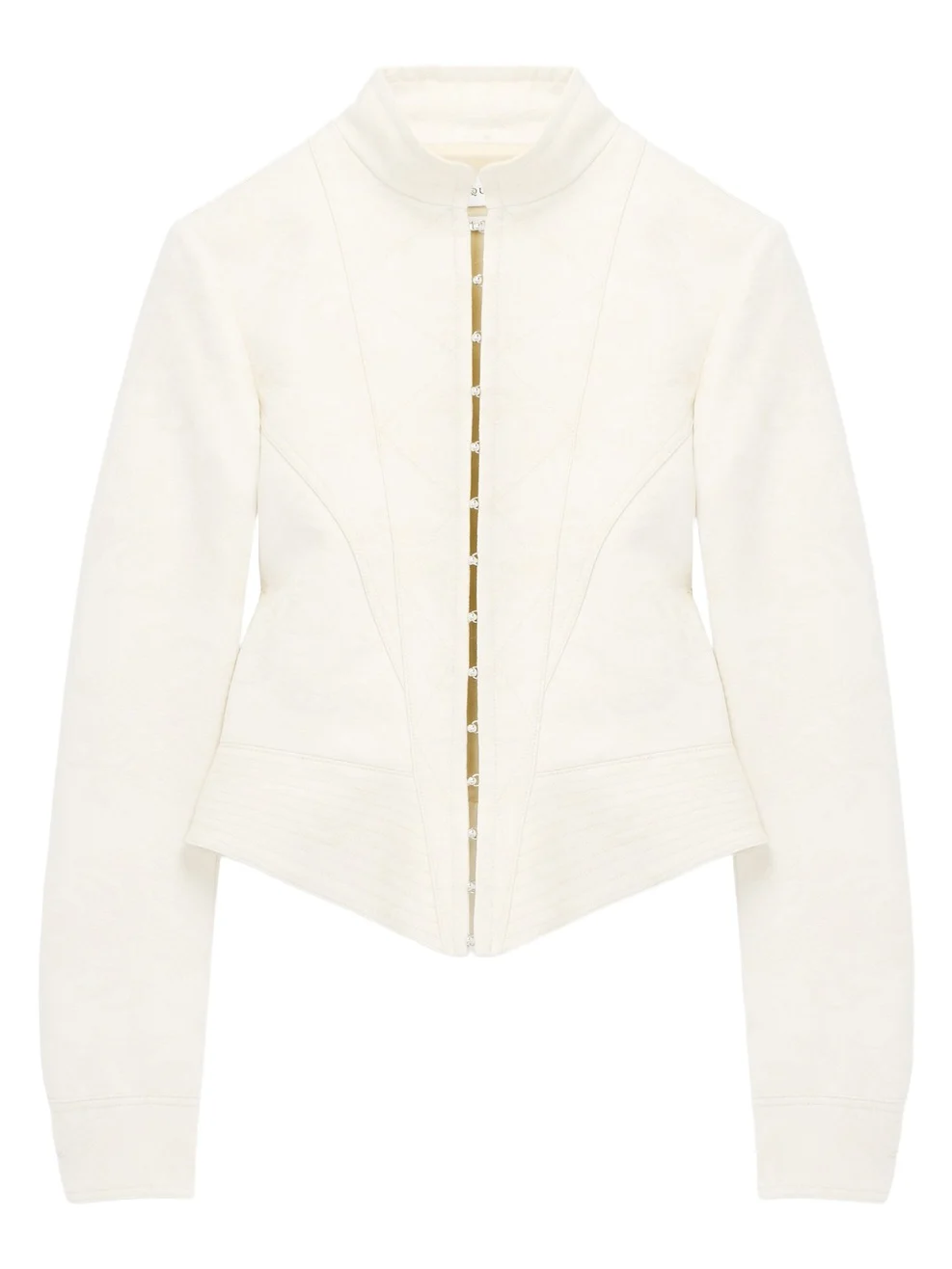 Alexander McQueen Floral Jacquard Fitted Jacket