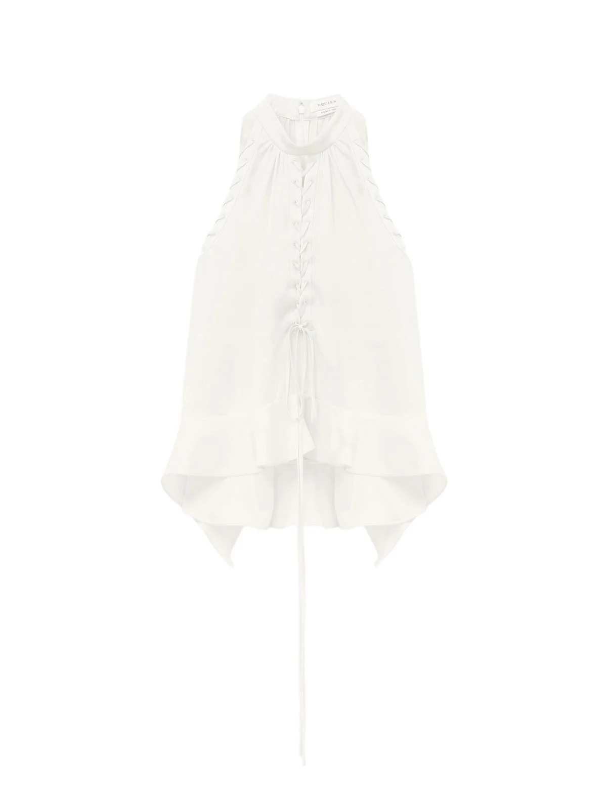 Alexander McQueen Lace-Up Halter Top
