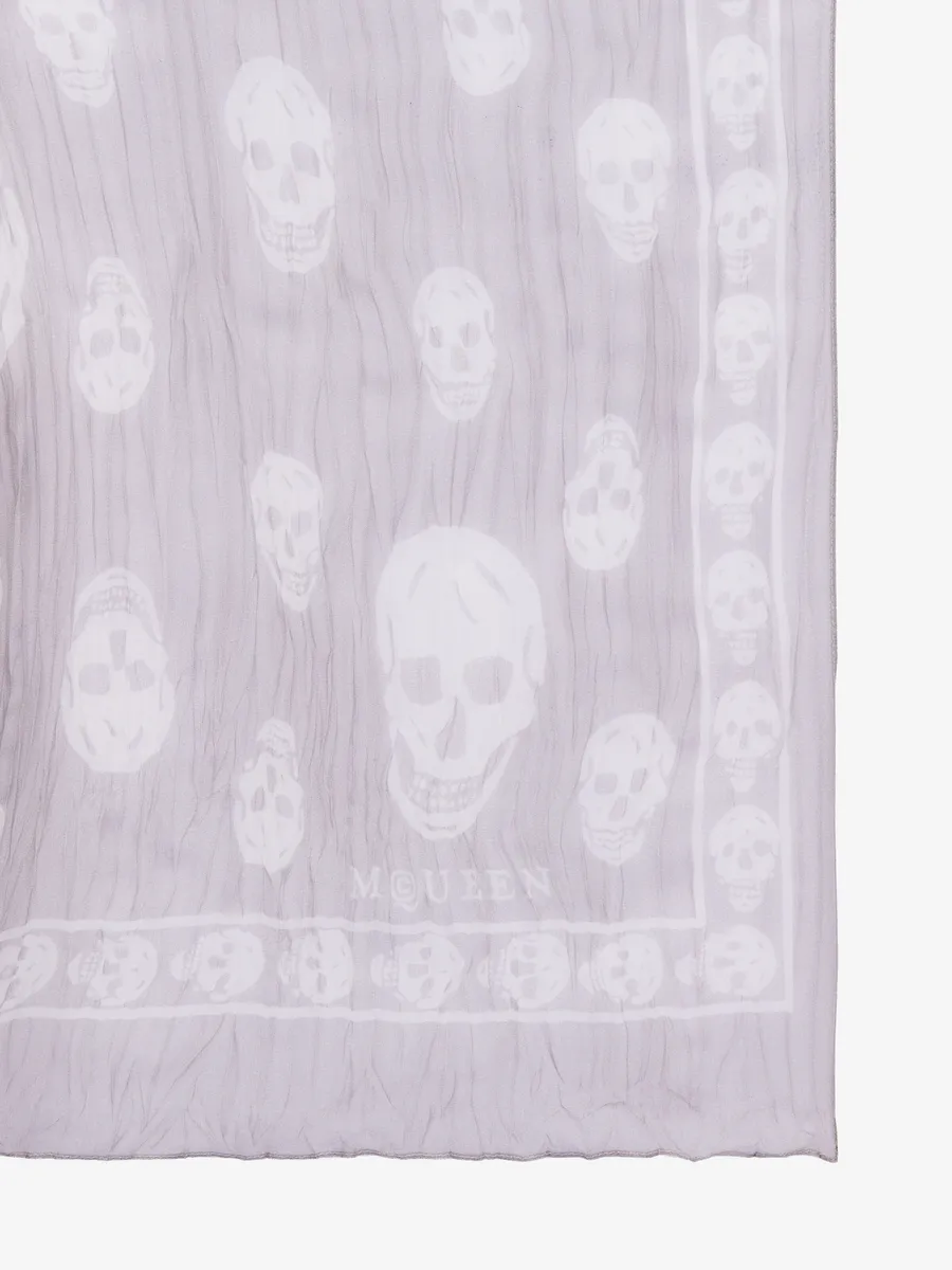 Alexander McQueen Pleated Skull Scarf | Thumbnail 2