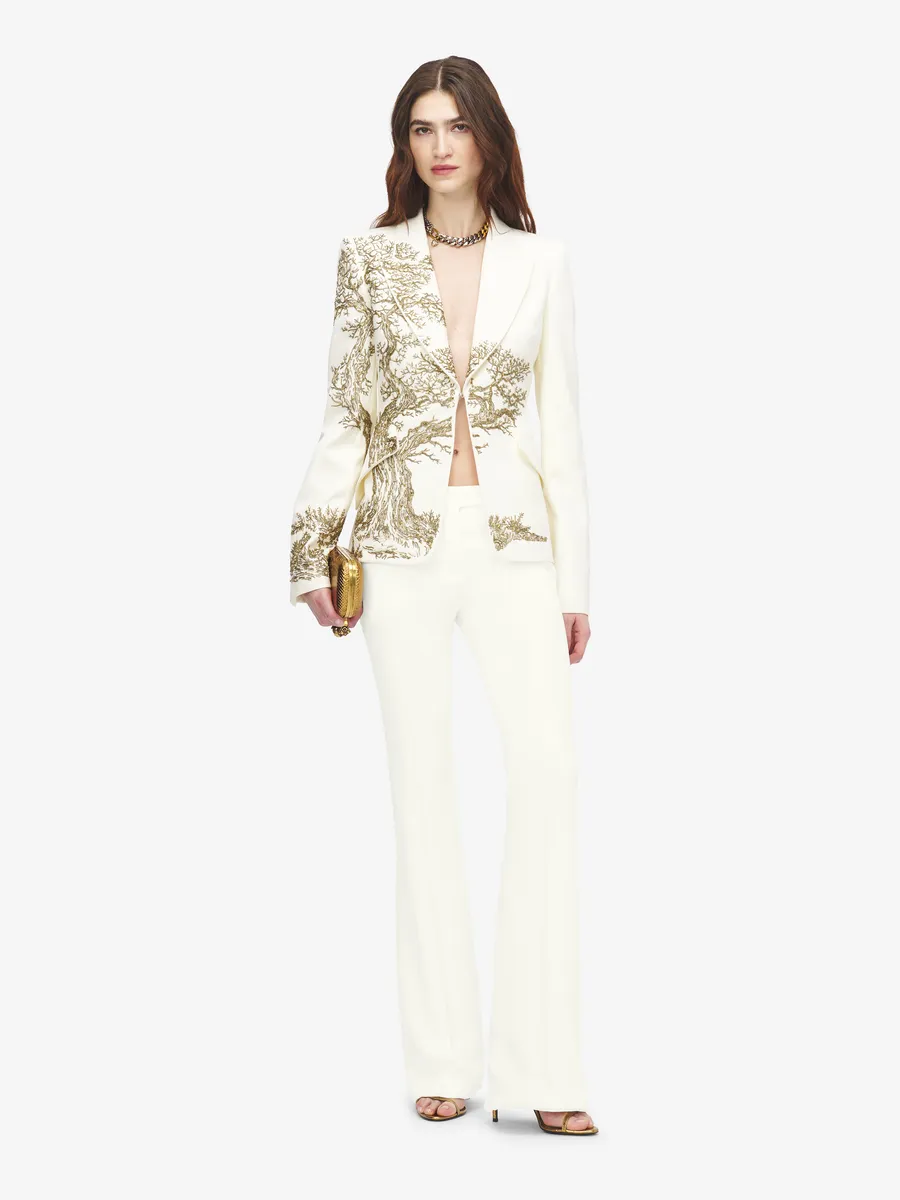Low-Waisted Bootcut Trousers