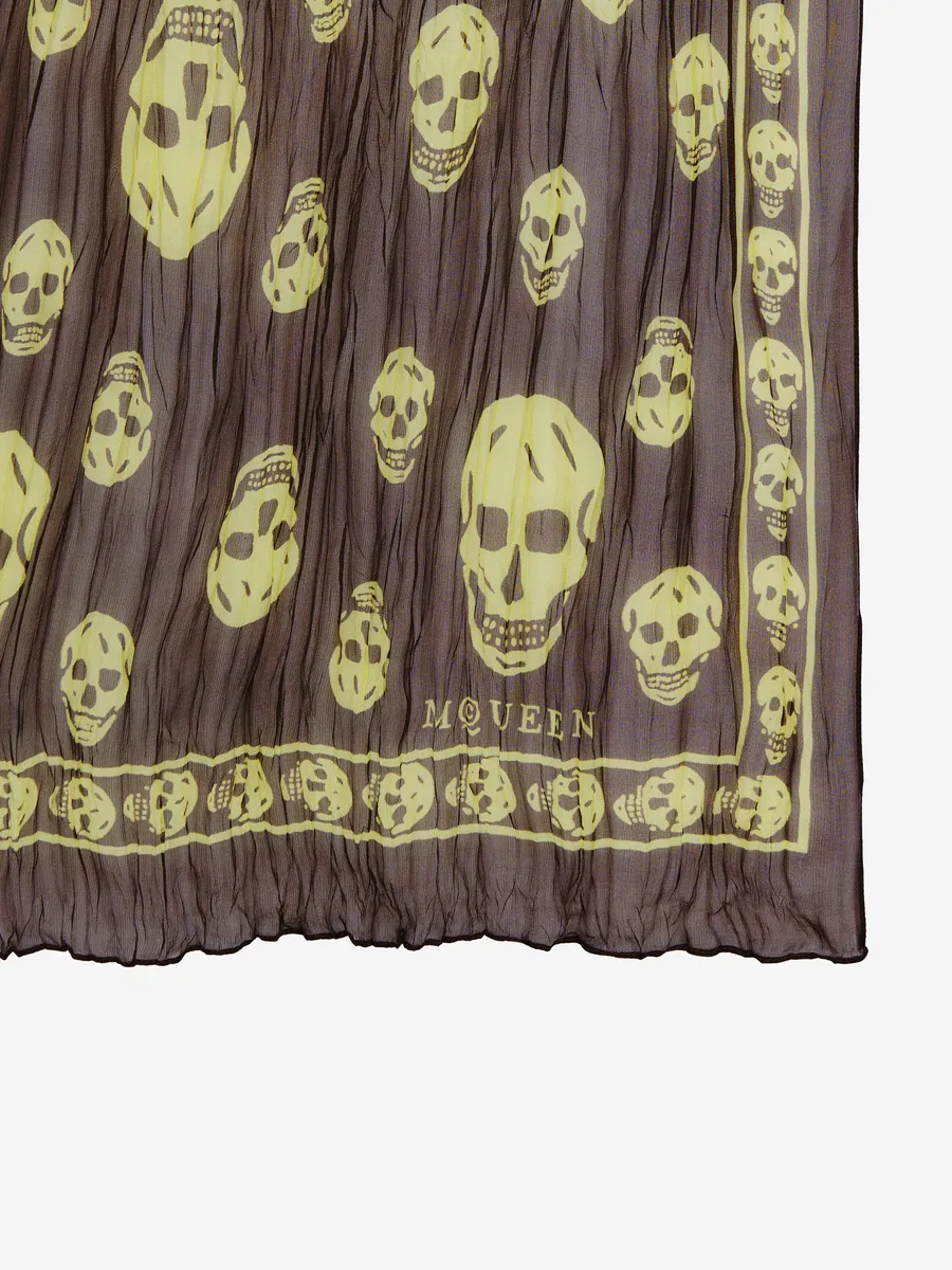 Alexander McQueen Pleated Skull Scarf | Thumbnail 2