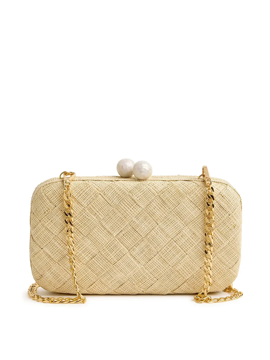 Emm Kuo Halsey Raffia Clutch | Thumbnail 2 Emm Kuo Halsey Raffia Clutch | Thumbnail 2