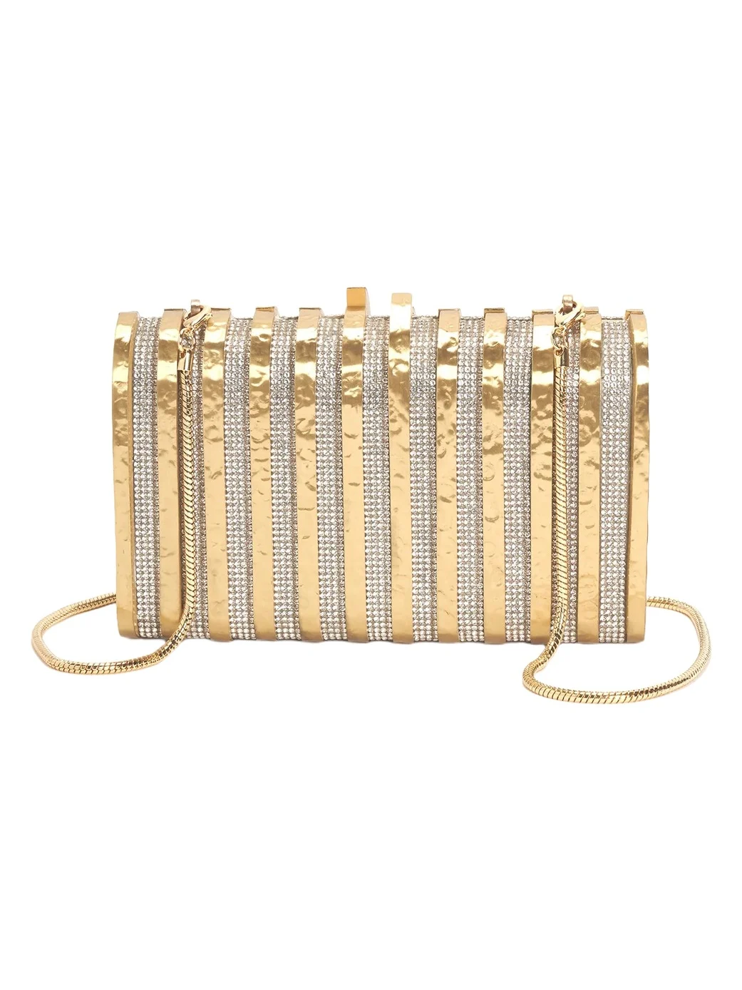 Hammered Brass Rodeo Clutch