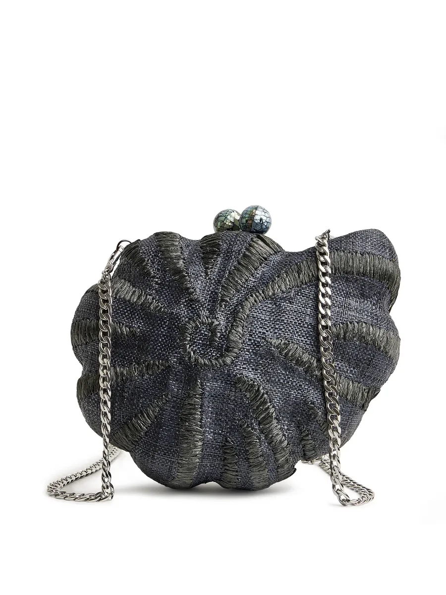Emm Kuo Kahala Raffia Clutch | Thumbnail 2