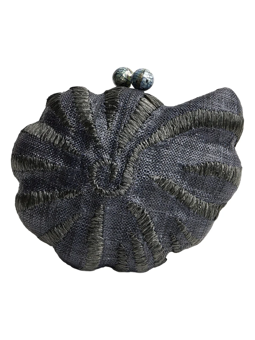 Kahala Raffia Clutch