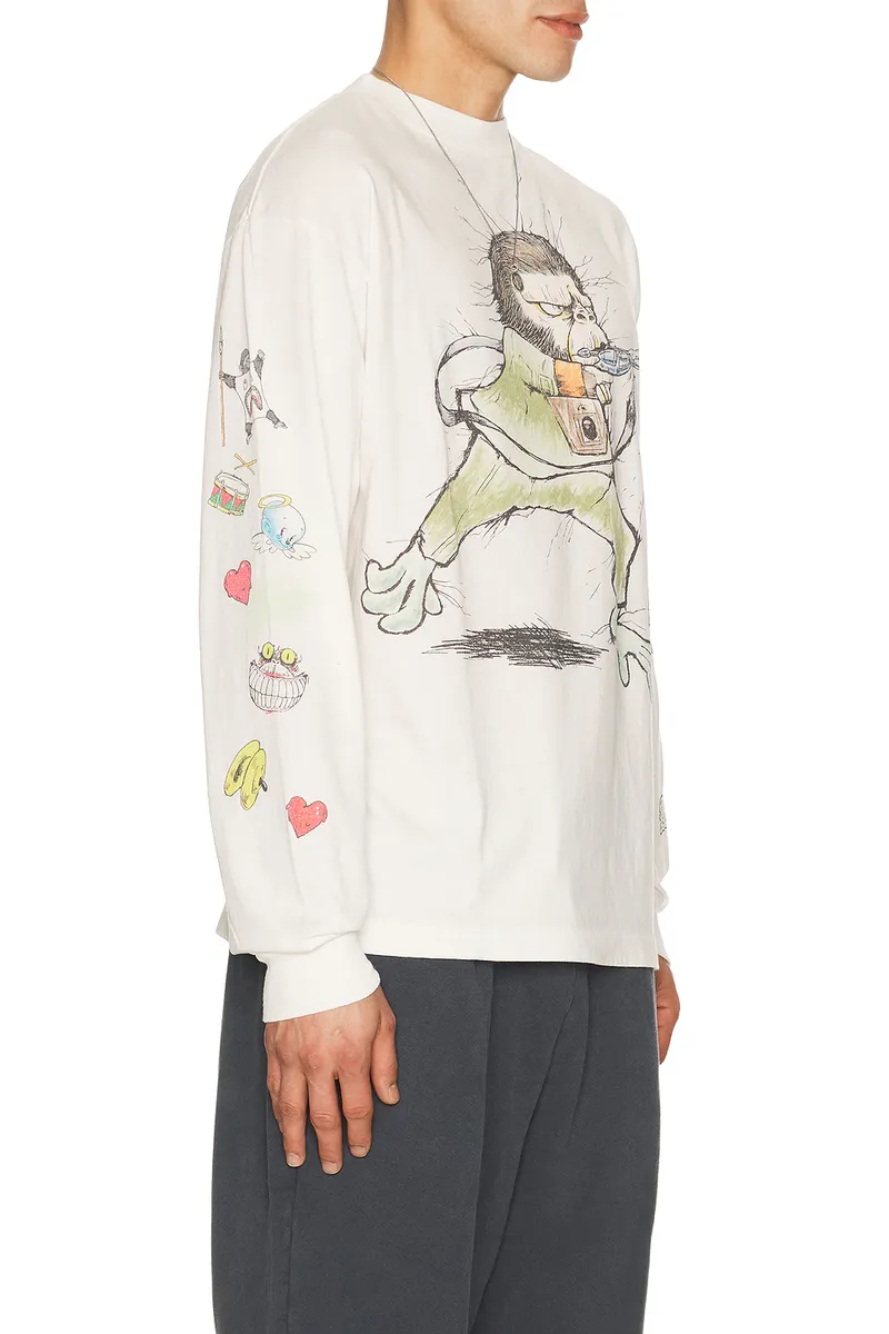 SAINT Mxxxxxx X Bape Running Long Sleeve Tee | Thumbnail 2