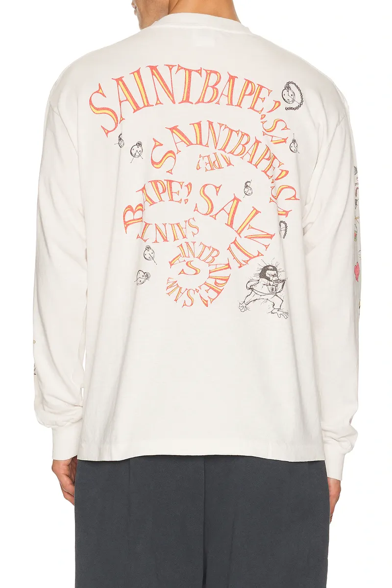 SAINT Mxxxxxx X Bape Running Long Sleeve Tee | Thumbnail 4