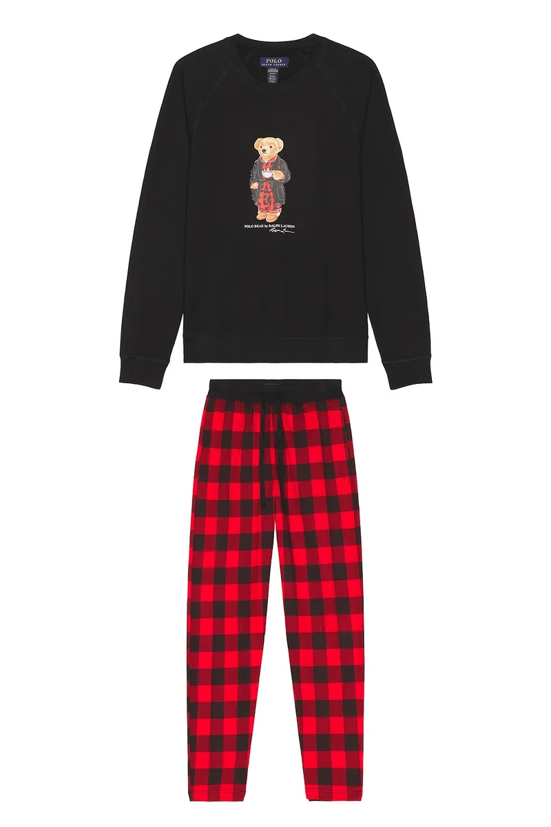 Polo Ralph Lauren Mini Terry Bear Sleepwear Set | Thumbnail 4 Polo Ralph Lauren Mini Terry Bear Sleepwear Set | Thumbnail 4