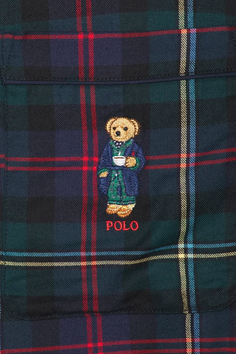 Polo Ralph Lauren Flannel Long Sleeve PJ Top & PJ Pant Set | Thumbnail 6