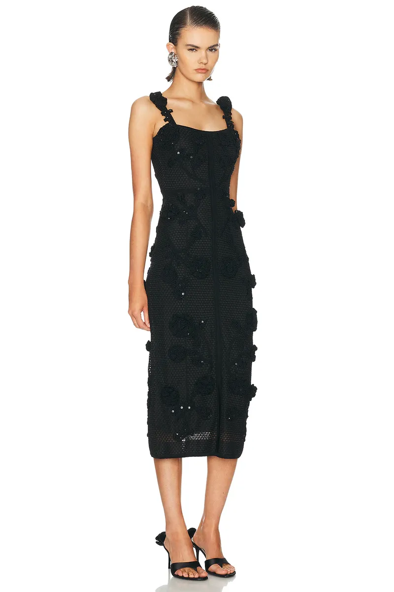 Carolina Herrera Thin Strap Crochet Dress | Thumbnail 2