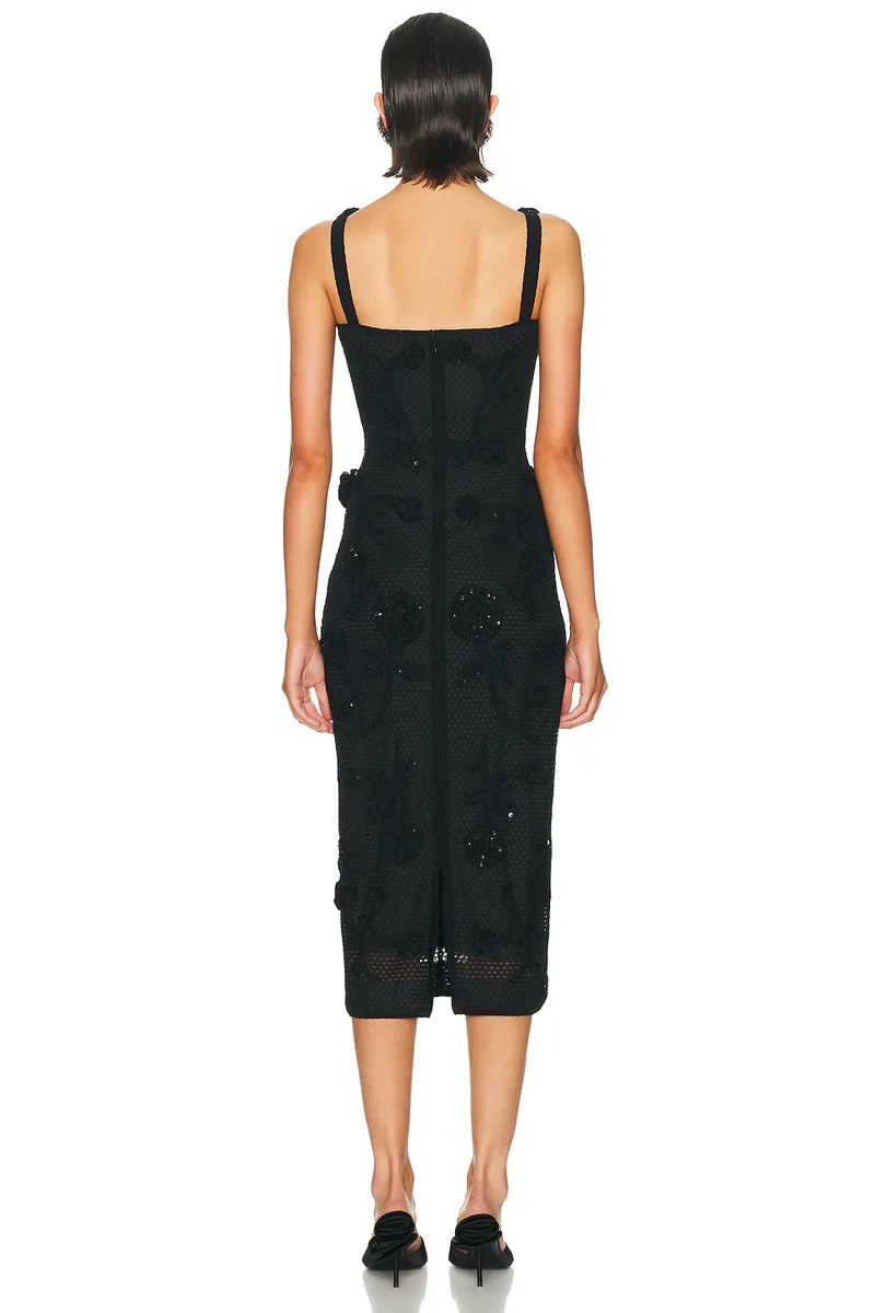 Carolina Herrera Thin Strap Crochet Dress | Thumbnail 3