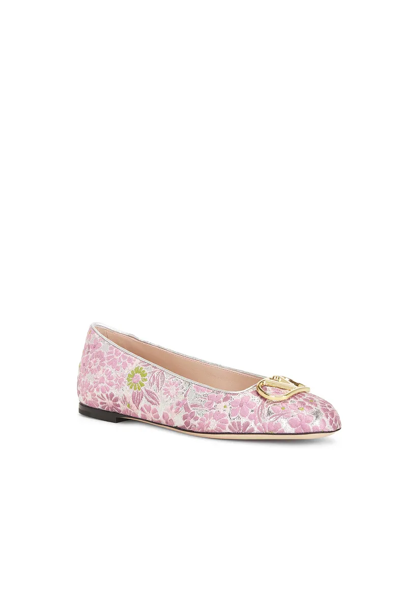Valentino Garavani V Logo Signature Ballerina Flat | Thumbnail 2
