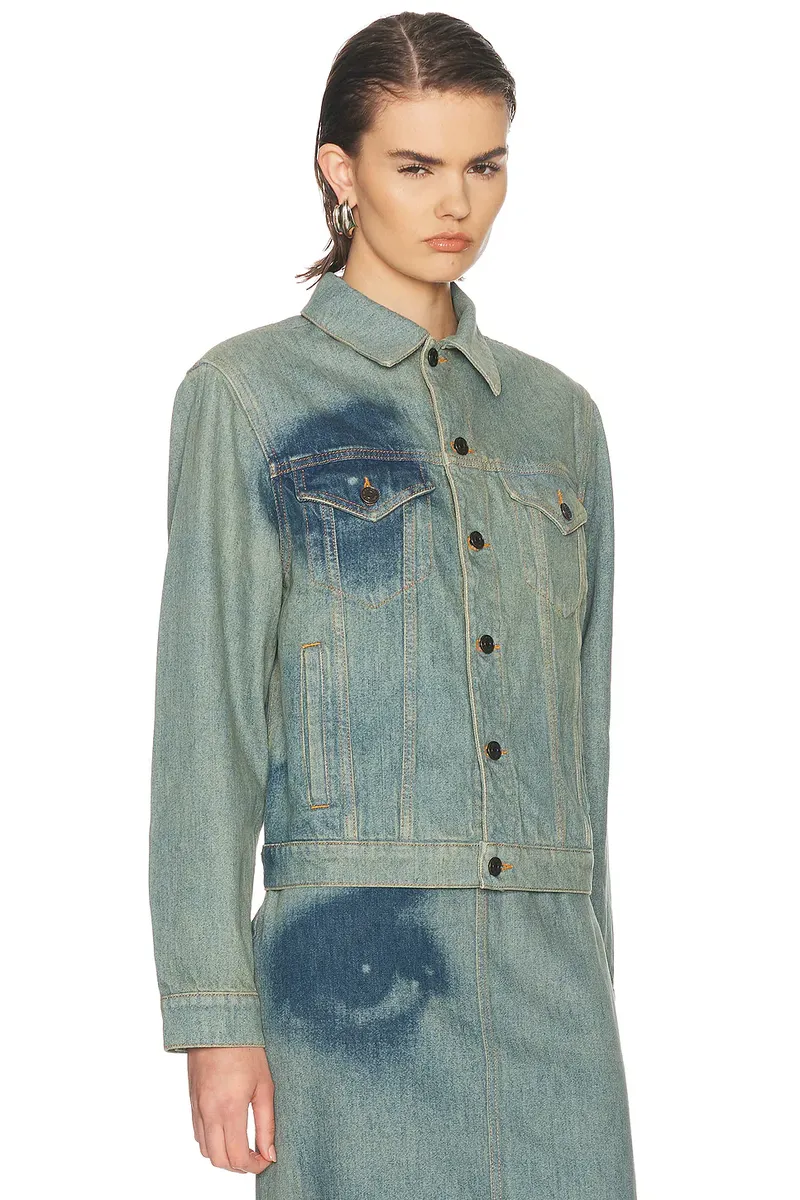 Jean Paul Gaultier Face Print Denim Jacket | Thumbnail 2 Jean Paul Gaultier Face Print Denim Jacket | Thumbnail 2