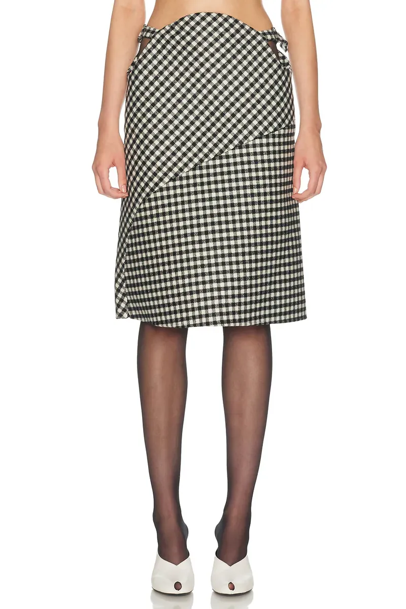 Jean Paul Gaultier Zip Opening Check Skirt | Thumbnail 2 Jean Paul Gaultier Zip Opening Check Skirt | Thumbnail 2