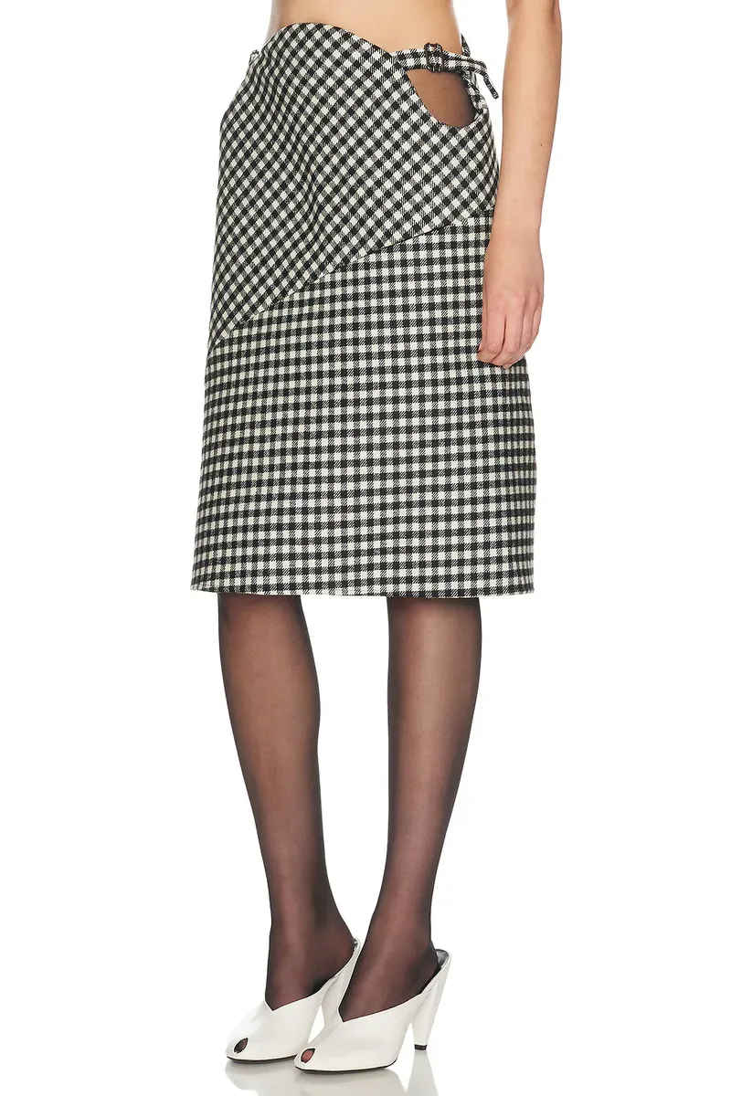 Jean Paul Gaultier Zip Opening Check Skirt | Thumbnail 4 Jean Paul Gaultier Zip Opening Check Skirt | Thumbnail 4