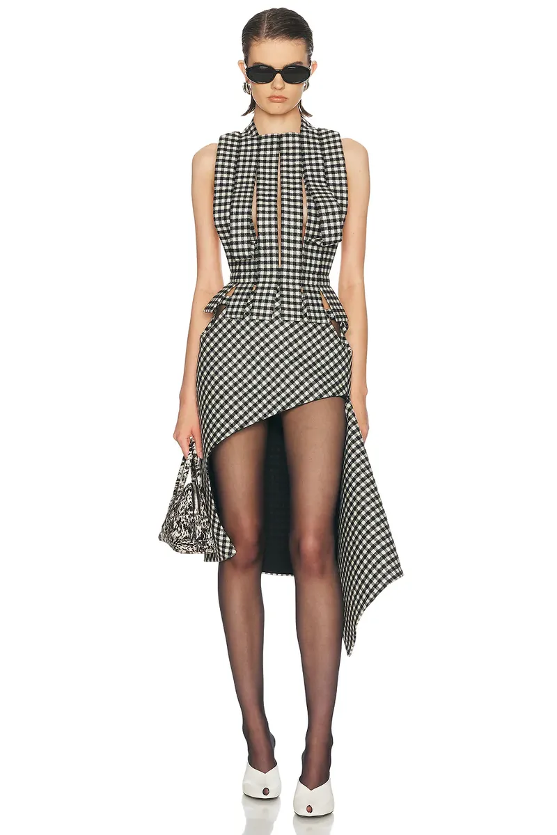 Jean Paul Gaultier Zip Opening Check Skirt | Thumbnail 6 Jean Paul Gaultier Zip Opening Check Skirt | Thumbnail 6