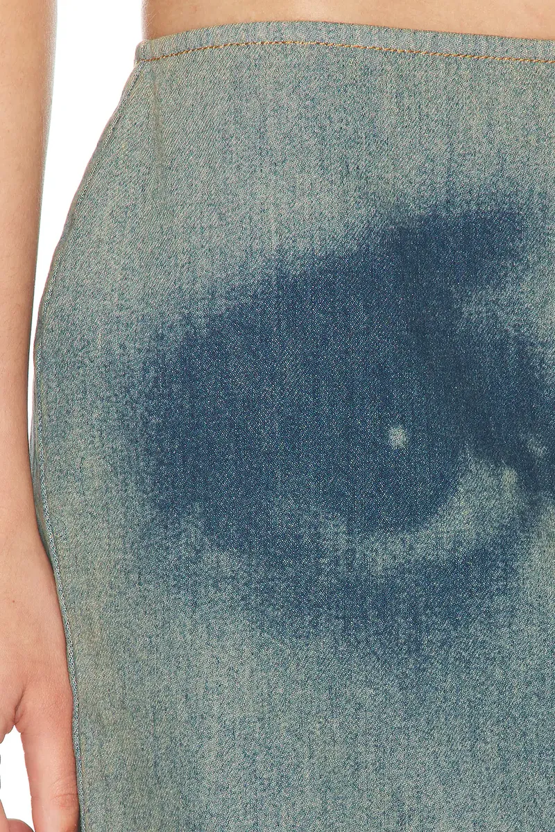 Jean Paul Gaultier Face Print Upside Down Denim Skirt | Thumbnail 7 Jean Paul Gaultier Face Print Upside Down Denim Skirt | Thumbnail 7