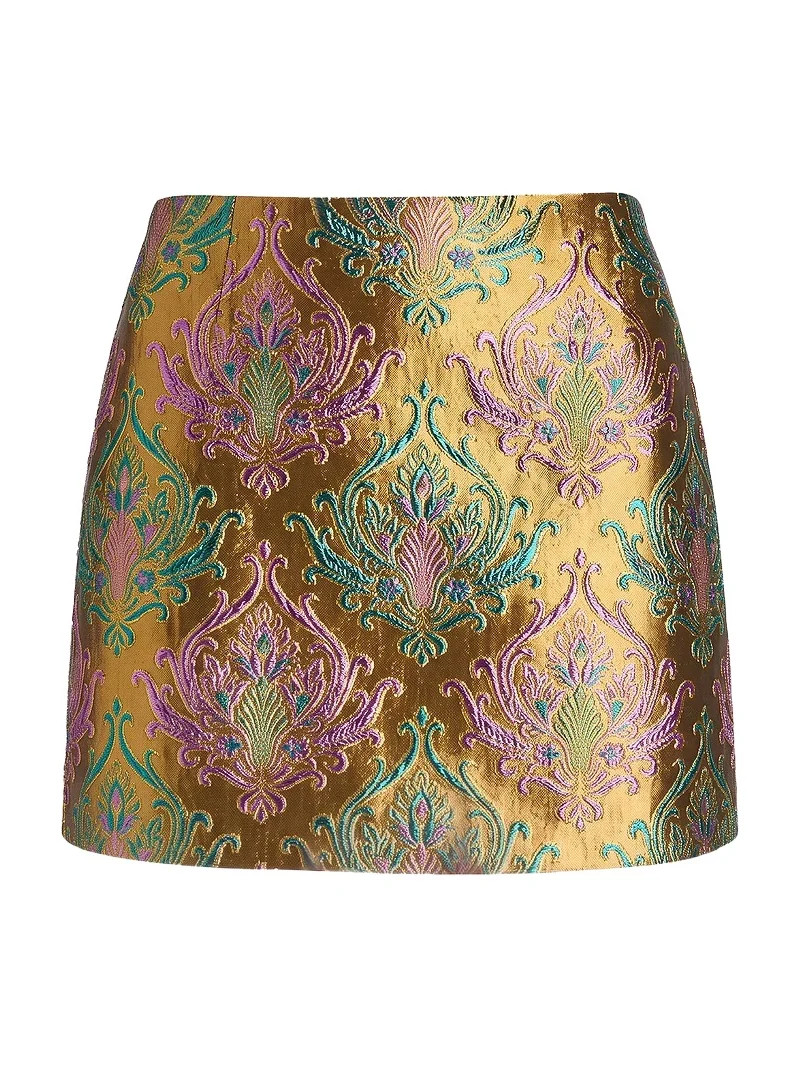 Retrofête Delphina Brocade Skirt