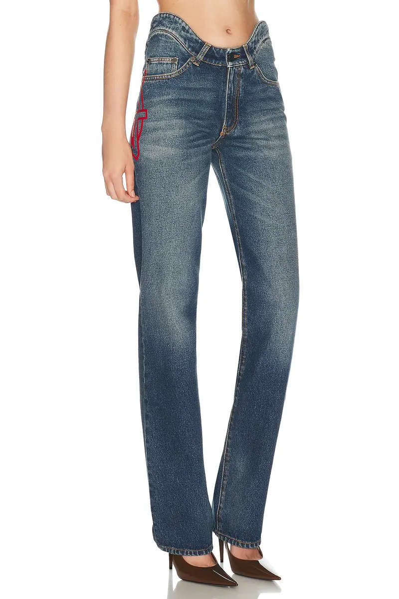 Jean Paul Gaultier Wavy Waistband Straight Leg | Thumbnail 2
