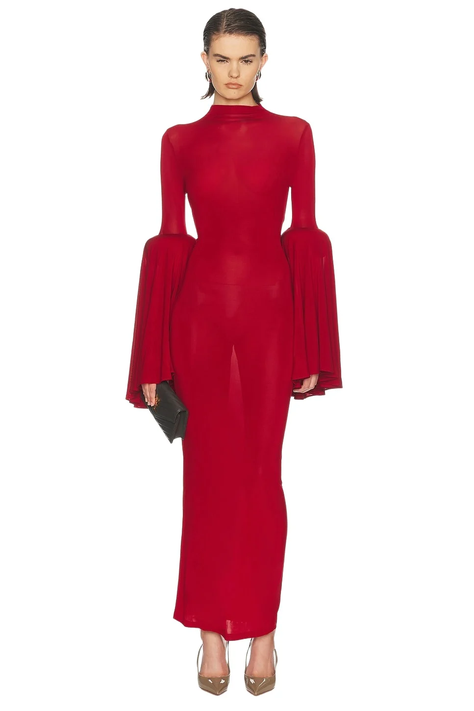 Jean Paul Gaultier Stretch Viscose Long Dress