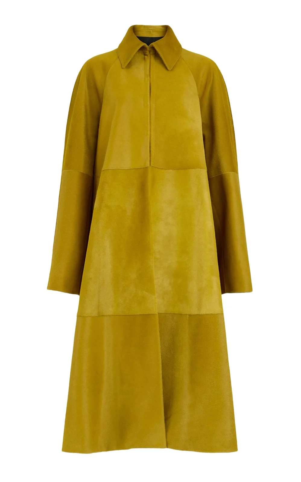 Pony Hair A-Line Trench Coat Pony Hair A-Line Trench Coat