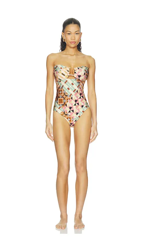 Zimmermann Fairlight Enamel Trim One Piece | Thumbnail 2
