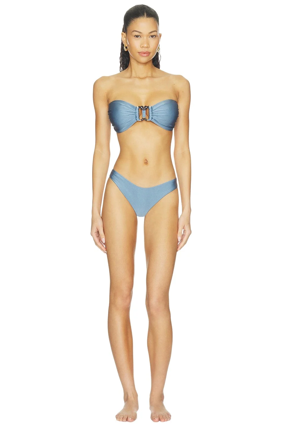Zimmermann Echo Knot Trim Bandeau Bikini